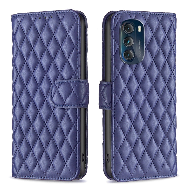 For Motorola Moto G 5G 2023 Diamond Lattice Wallet Leather Flip Phone Case