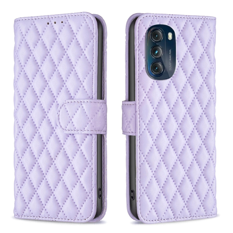 For Motorola Moto G 5G 2023 Diamond Lattice Wallet Leather Flip Phone Case