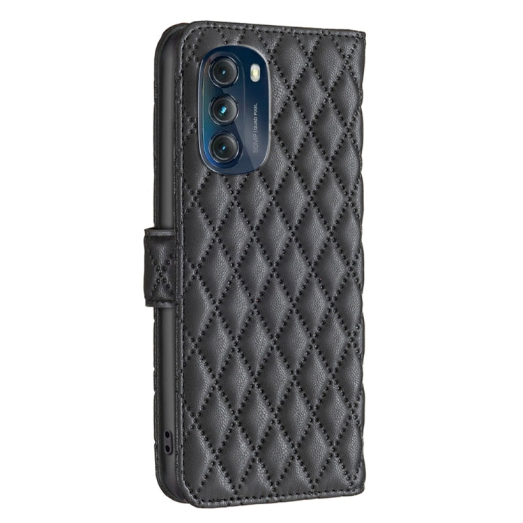 For Motorola Moto G 5G 2023 Diamond Lattice Wallet Leather Flip Phone Case