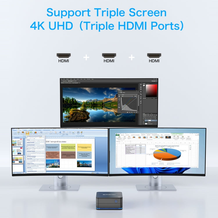GMK KB7S Windows 11 Pro Mini PC, 8GB+512GB, Intel Jasper Lake N5105 Quad Core, Support WiFi & BT