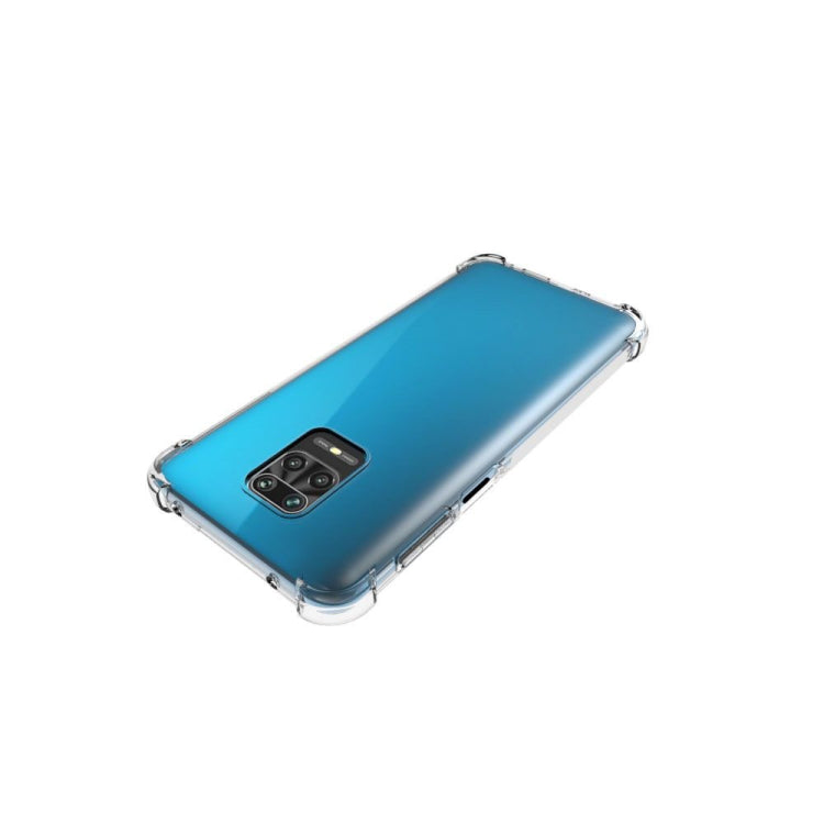 For Xiaomi Redmi Note 9 Pro Shockproof Non-slip Waterproof Thickening TPU Protective Case(Transparent)