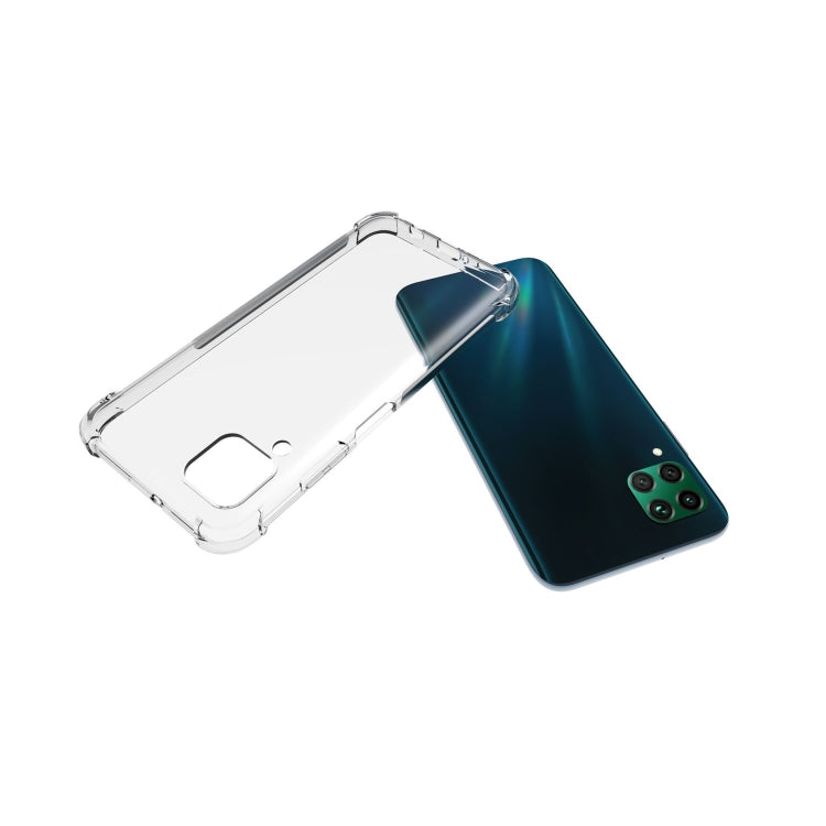 For Huawei Nova 6 SE Shockproof Non-slip Waterproof Thickening TPU Protective Case(Transparent)