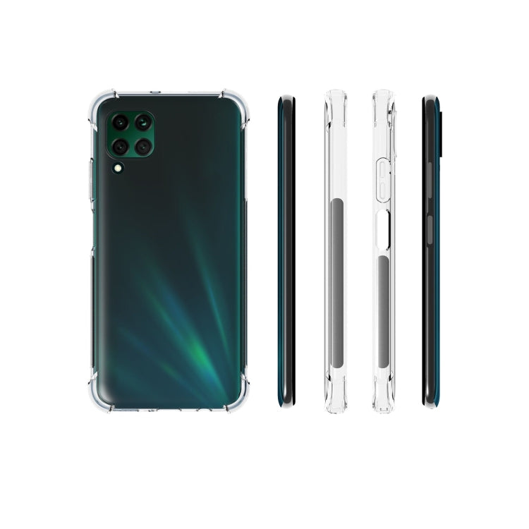 For Huawei Nova 6 SE Shockproof Non-slip Waterproof Thickening TPU Protective Case(Transparent)