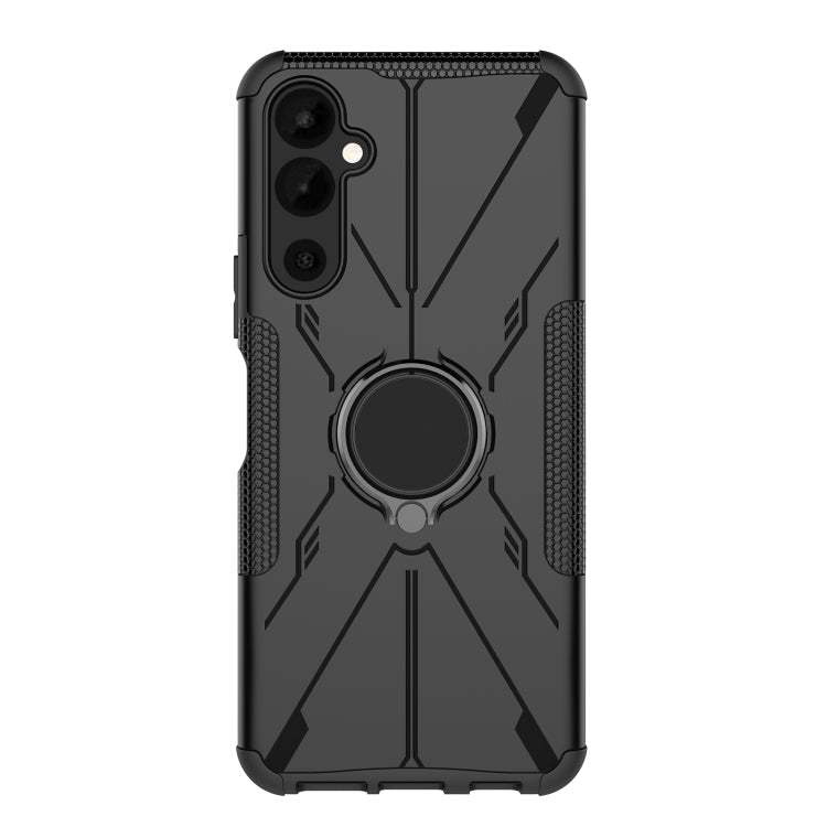 For Tecno Pova Neo 2 Armor Bear Shockproof PC + TPU Phone Case with Ring