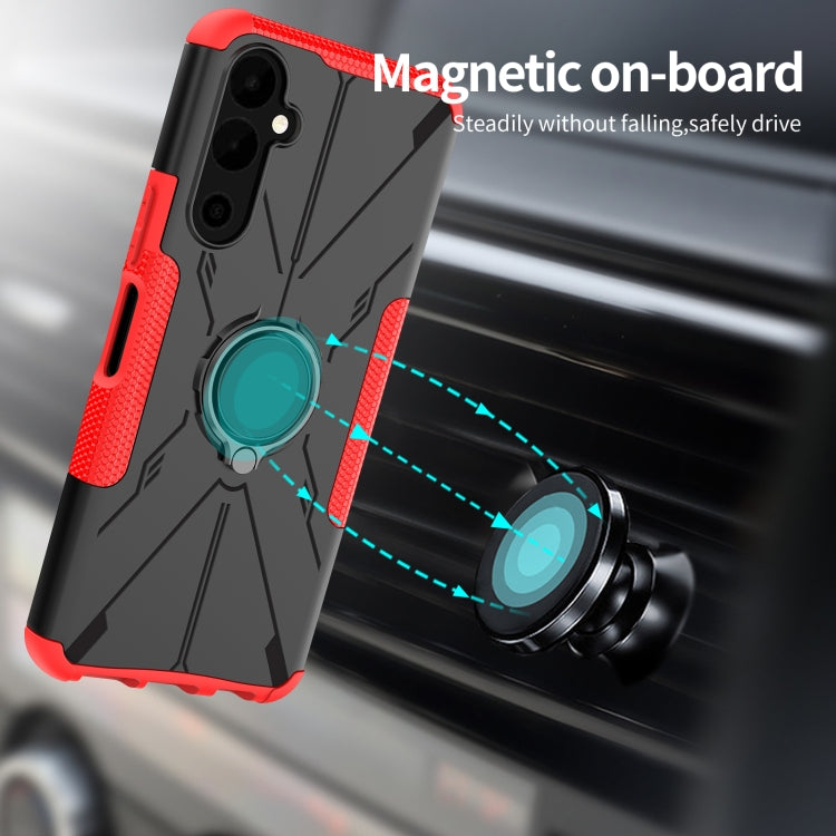 For Tecno Pova Neo 2 Armor Bear Shockproof PC + TPU Phone Case with Ring