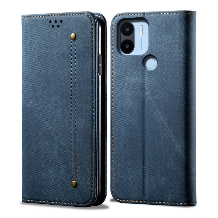 For Xiaomi Poco C50 Denim Texture Leather Phone Case
