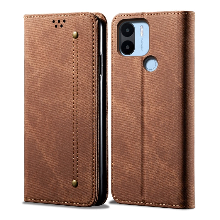 For Xiaomi Poco C50 Denim Texture Leather Phone Case