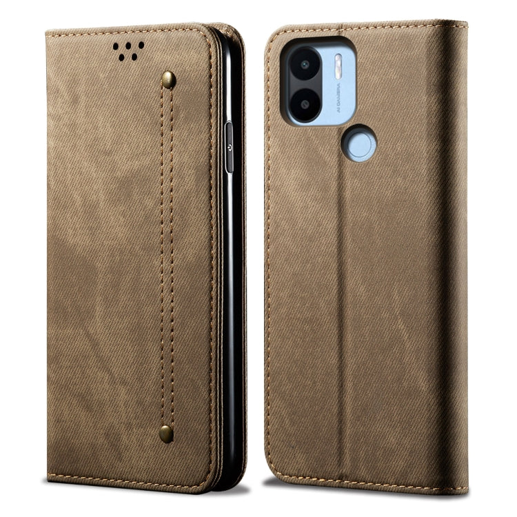 For Xiaomi Poco C50 Denim Texture Leather Phone Case