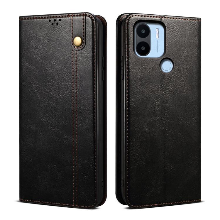 For Xiaomi Poco C50 Oil Wax Crazy Horse Texture Leather Phone Case