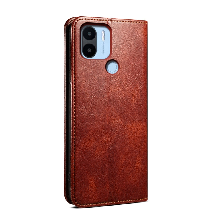 For Xiaomi Poco C50 Oil Wax Crazy Horse Texture Leather Phone Case