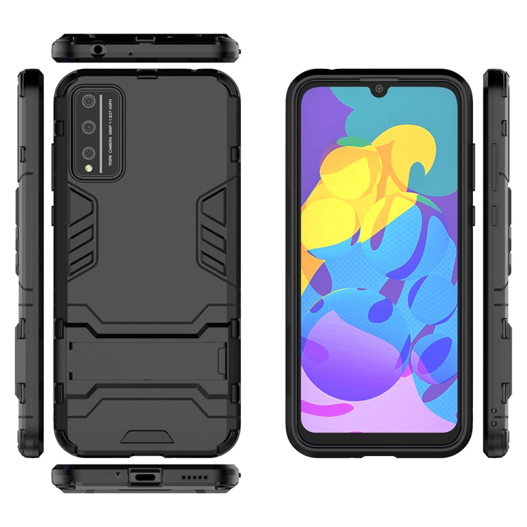 For Huawei Honor Play 4T Pro PC + TPU Anti-fall Protective Case with Invisible Holder