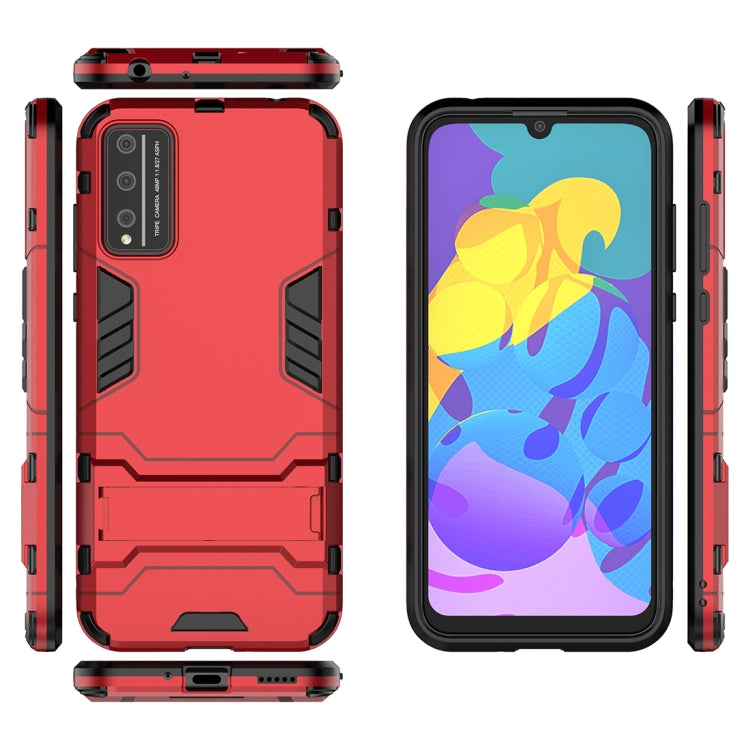 For Huawei Honor Play 4T Pro PC + TPU Anti-fall Protective Case with Invisible Holder