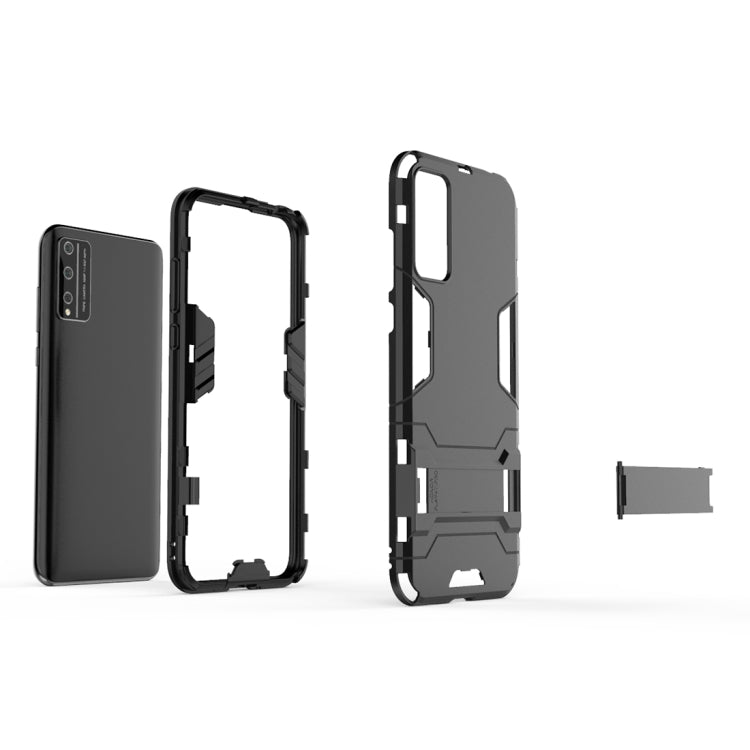 For Huawei Honor Play 4T Pro PC + TPU Anti-fall Protective Case with Invisible Holder