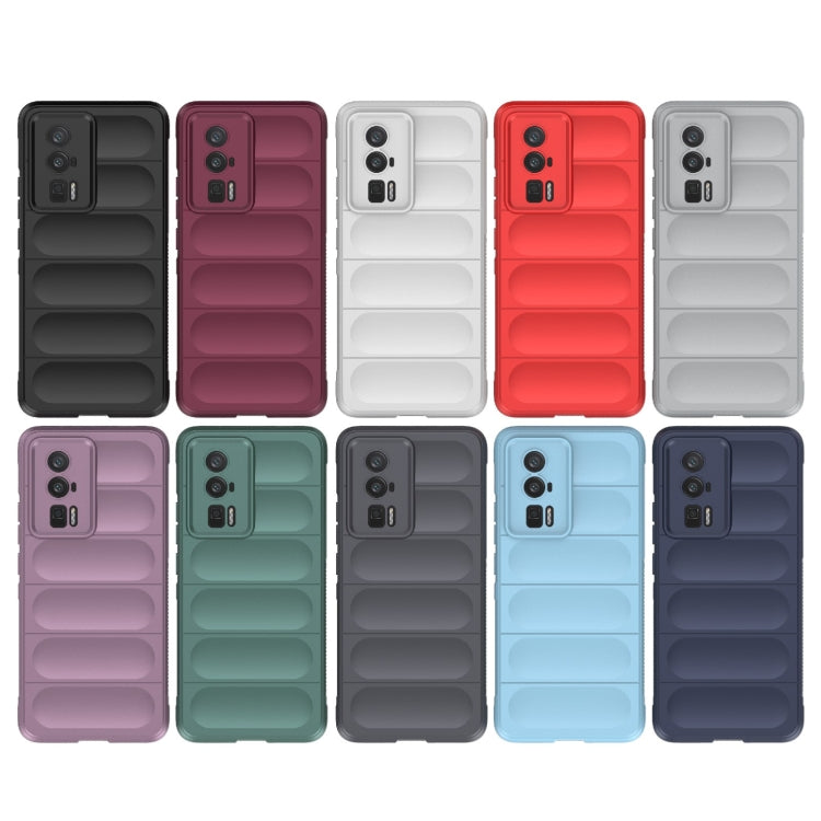 For Xiaomi Redmi K60 Magic Shield TPU + Flannel Phone Case