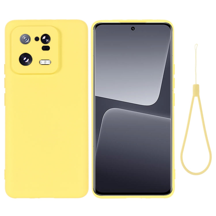 For Xiaomi 13 Pro Pure Color Liquid Silicone Shockproof Phone Case