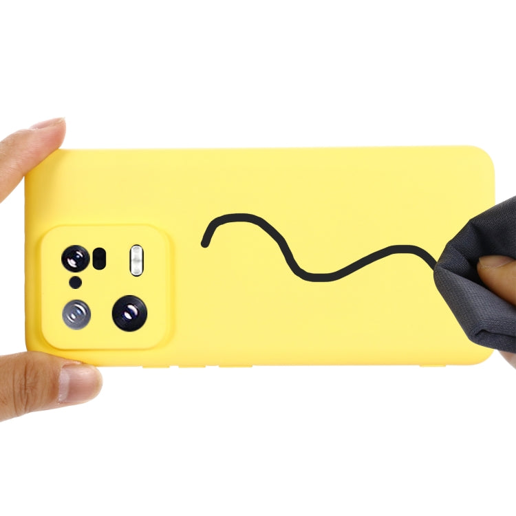 For Xiaomi 13 Pro Pure Color Liquid Silicone Shockproof Phone Case