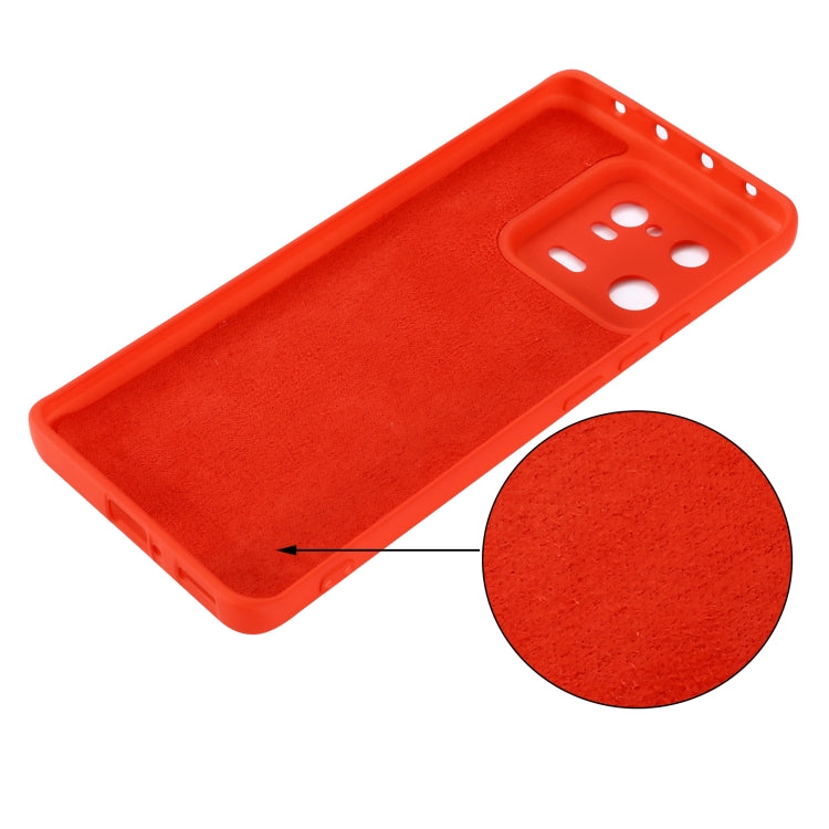 For Xiaomi 13 Pro Pure Color Liquid Silicone Shockproof Phone Case