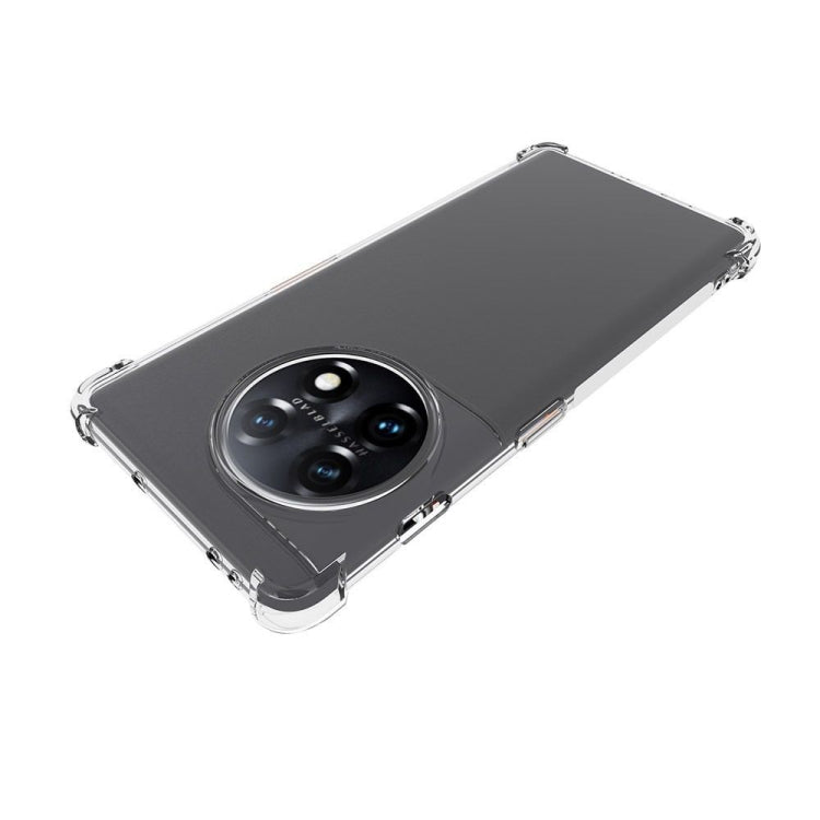 For OnePlus 11R 5G Shockproof Non-slip Thickening TPU Phone Case(Transparent)