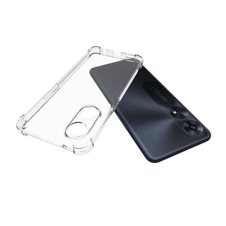 For OPPO Reno8 T 4G Shockproof Non-slip Thickening TPU Phone Case(Transparent)