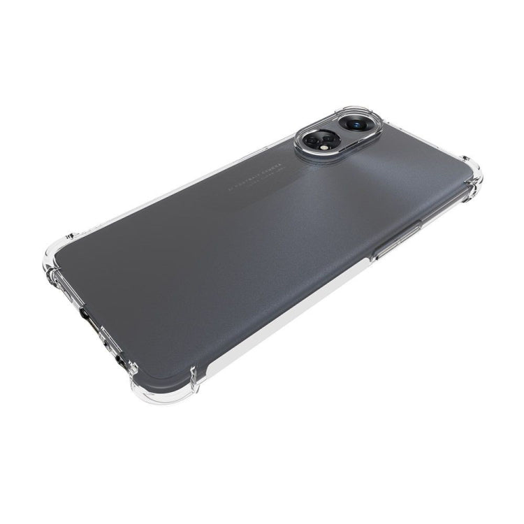 For OPPO Reno8 T 4G Shockproof Non-slip Thickening TPU Phone Case(Transparent)
