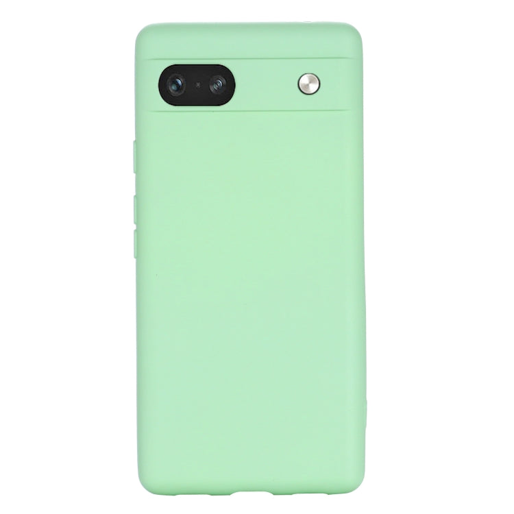 For Google Pixel 7a Pure Color Liquid Silicone Shockproof Phone Case