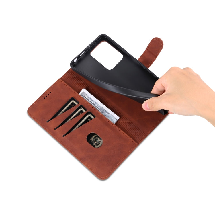 For Xiaomi Redmi Note 12 Pro+ 5G Global / China / Note 12 Explorer AZNS Skin Feel Calf Texture Flip Leather Phone Case