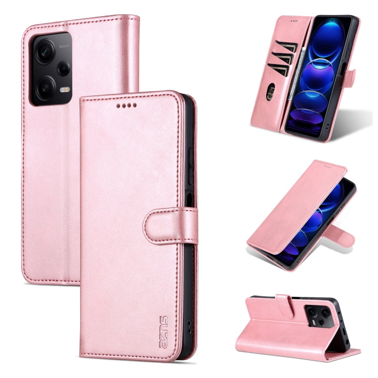 For Xiaomi Redmi Note 12 Pro+ 5G Global / China / Note 12 Explorer AZNS Skin Feel Calf Texture Flip Leather Phone Case
