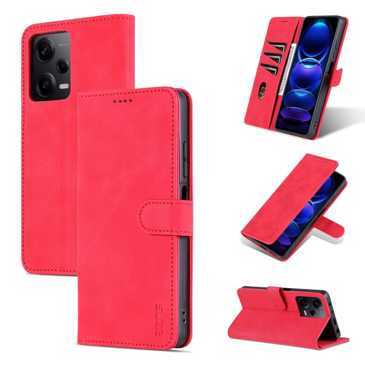 For Xiaomi Redmi Note 12 Pro+ 5G Global / China / Note 12 Explorer AZNS Skin Feel Calf Texture Flip Leather Phone Case