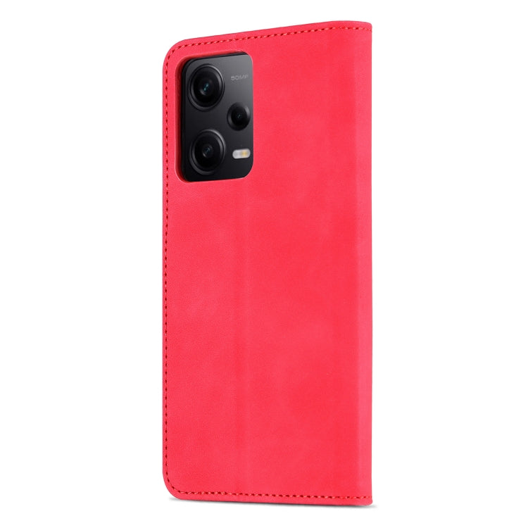 For Xiaomi Redmi Note 12 Pro+ 5G Global / China / Note 12 Explorer AZNS Skin Feel Calf Texture Flip Leather Phone Case