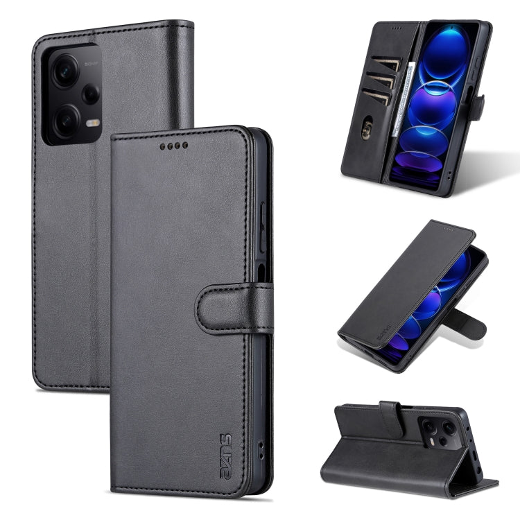 For Xiaomi Redmi Note 12 Pro+ 5G Global / China / Note 12 Explorer AZNS Skin Feel Calf Texture Flip Leather Phone Case