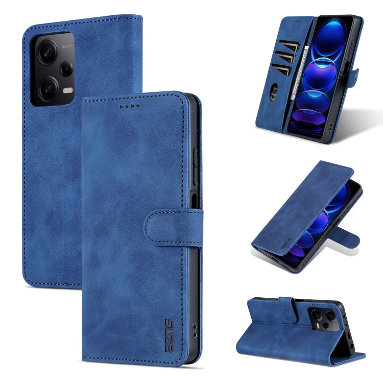 For Xiaomi Redmi Note 12 Pro+ 5G Global / China / Note 12 Explorer AZNS Skin Feel Calf Texture Flip Leather Phone Case
