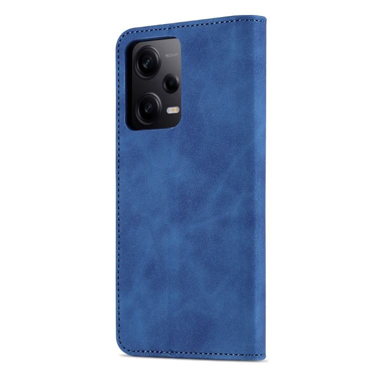 For Xiaomi Redmi Note 12 Pro+ 5G Global / China / Note 12 Explorer AZNS Skin Feel Calf Texture Flip Leather Phone Case