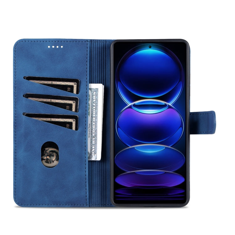 For Xiaomi Redmi Note 12 Pro+ 5G Global / China / Note 12 Explorer AZNS Skin Feel Calf Texture Flip Leather Phone Case