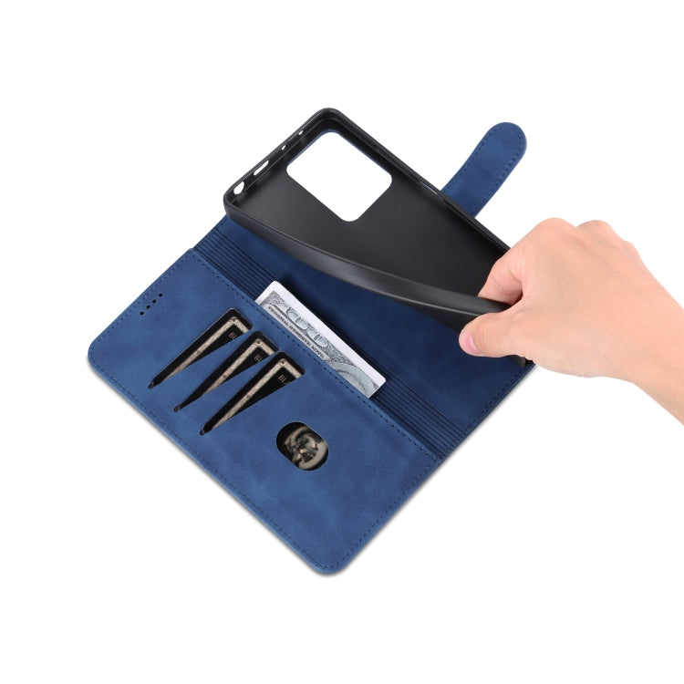 For Xiaomi Redmi Note 12 Pro+ 5G Global / China / Note 12 Explorer AZNS Skin Feel Calf Texture Flip Leather Phone Case