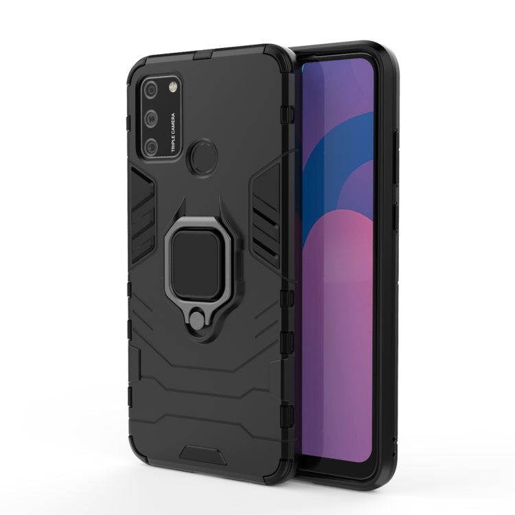 For Huawei Honor 9A PC + TPU Anti-fall Protective Case with Magnetic Ring Holder