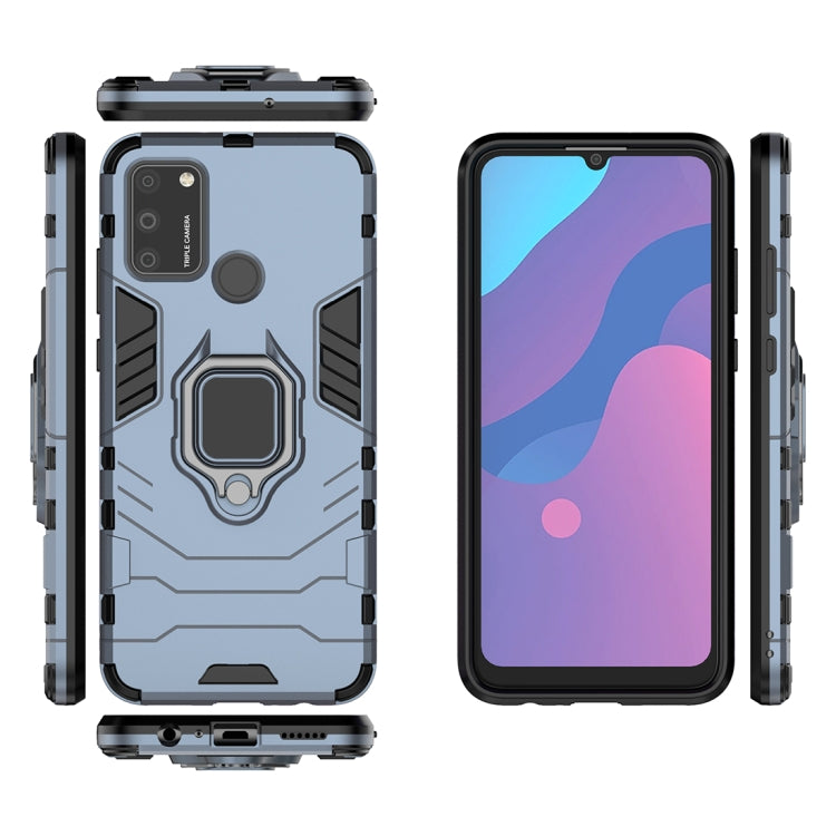 For Huawei Honor 9A PC + TPU Anti-fall Protective Case with Magnetic Ring Holder