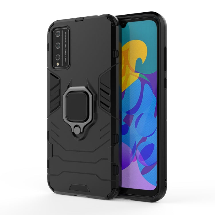 For Huawei Honor Play 4T Pro PC + TPU Anti-fall Protective Case with Magnetic Ring Holder