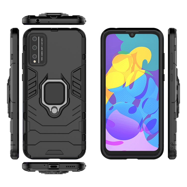 For Huawei Honor Play 4T Pro PC + TPU Anti-fall Protective Case with Magnetic Ring Holder