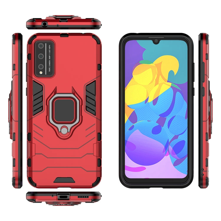 For Huawei Honor Play 4T Pro PC + TPU Anti-fall Protective Case with Magnetic Ring Holder