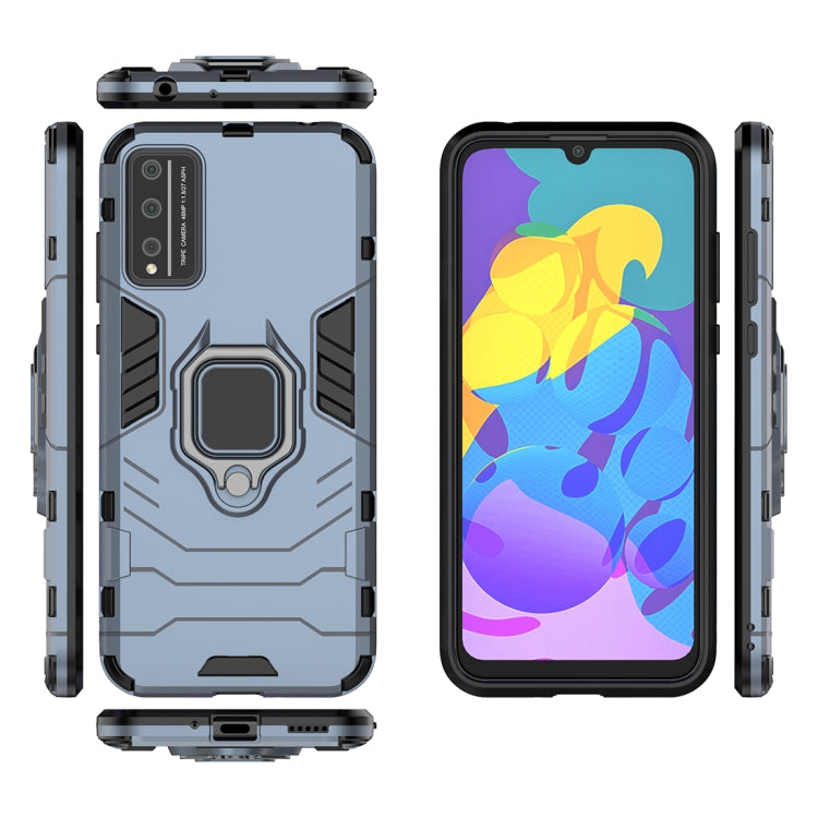 For Huawei Honor Play 4T Pro PC + TPU Anti-fall Protective Case with Magnetic Ring Holder