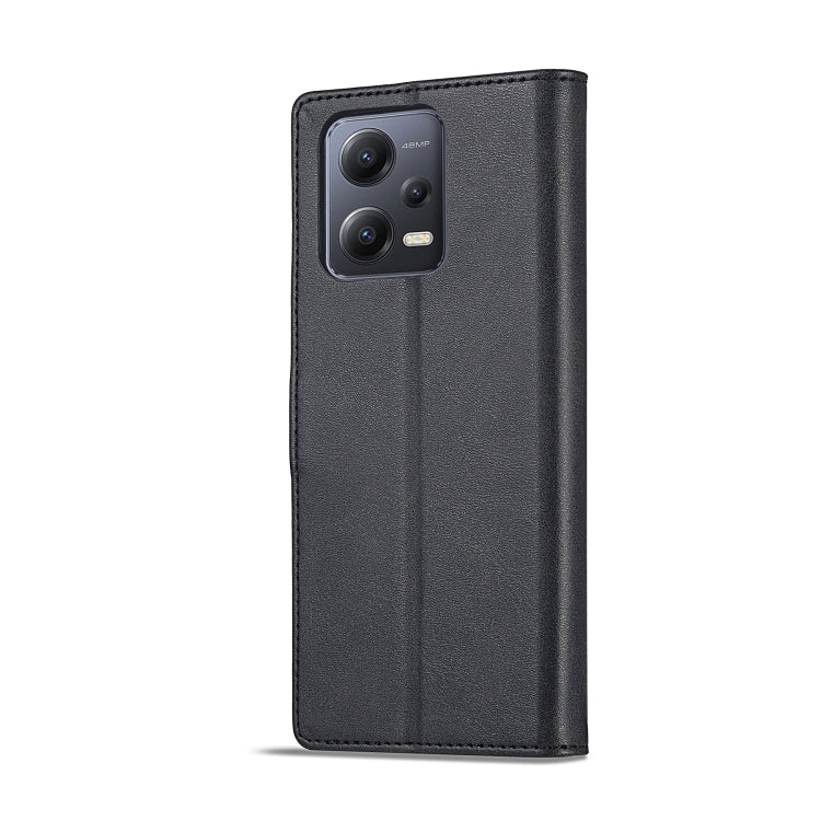 For Xiaomi Redmi Note 12 5G/Poco X5 LC.IMEEKE Calf Texture Horizontal Flip Leather Case