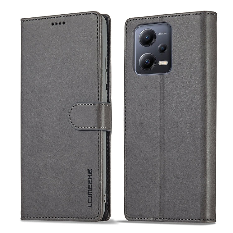 For Xiaomi Redmi Note 12 5G/Poco X5 LC.IMEEKE Calf Texture Horizontal Flip Leather Case