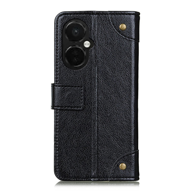 For OnePlus Nord CE 3 Lite Copper Buckle Nappa Texture Leather Phone Case