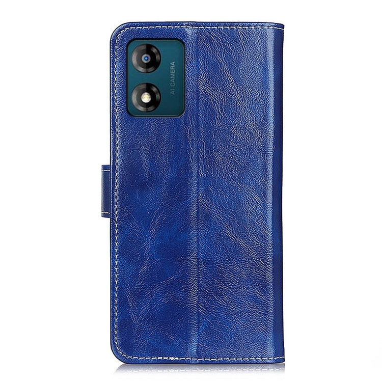For Motorola Moto E13 4G 2023 Retro Crazy Horse Texture Leather Phone Case