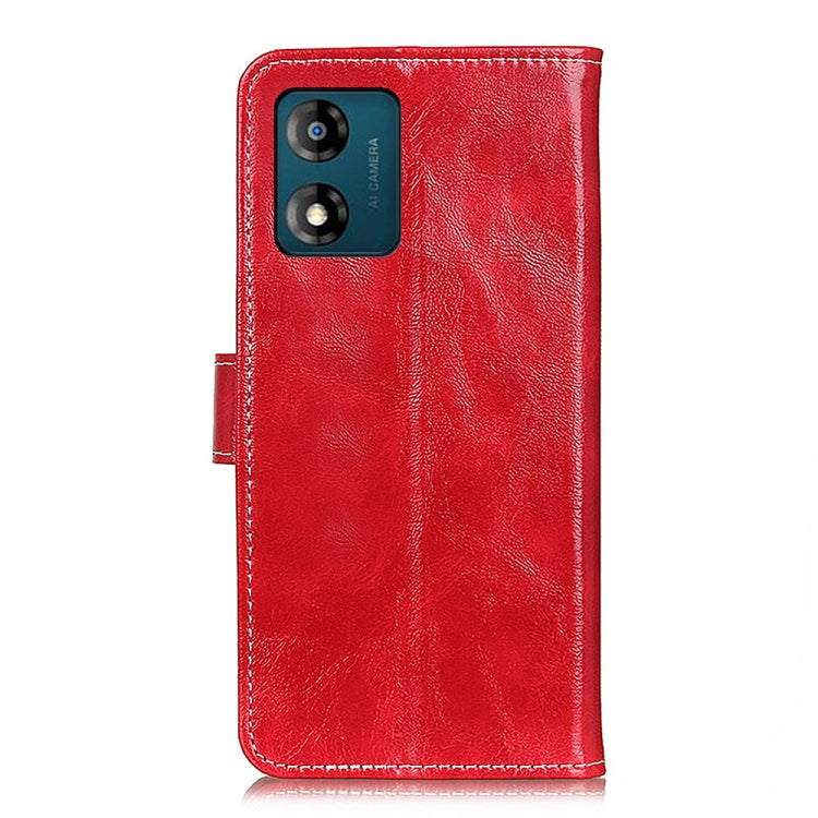 For Motorola Moto E13 4G 2023 Retro Crazy Horse Texture Leather Phone Case