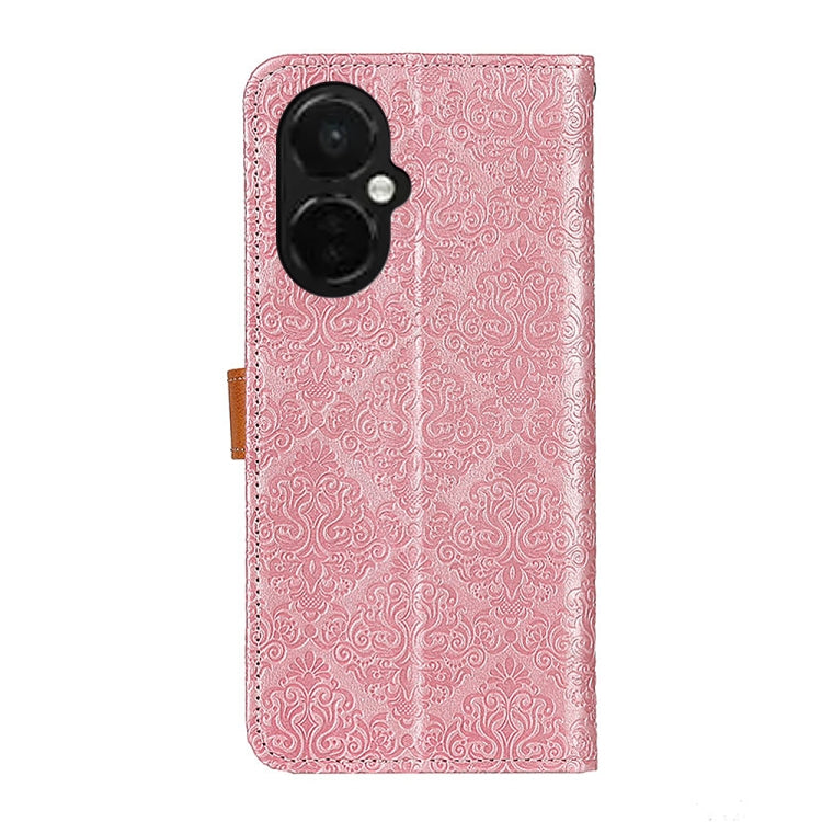 For OnePlus Nord CE 3 Lite European Floral Embossed Flip Leather Phone Case