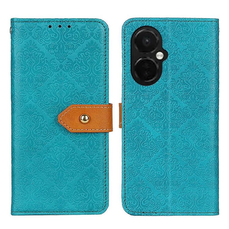 For OnePlus Nord CE 3 Lite European Floral Embossed Flip Leather Phone Case