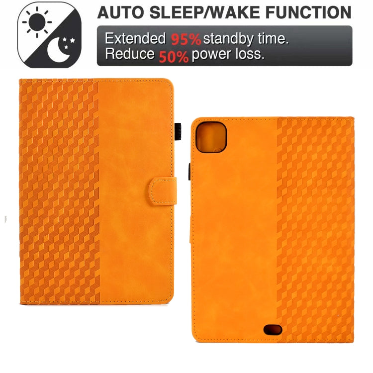 For iPad Pro 11 2018 / 2020 / 2021 Rhombus Embossed Leather Smart Tablet Case