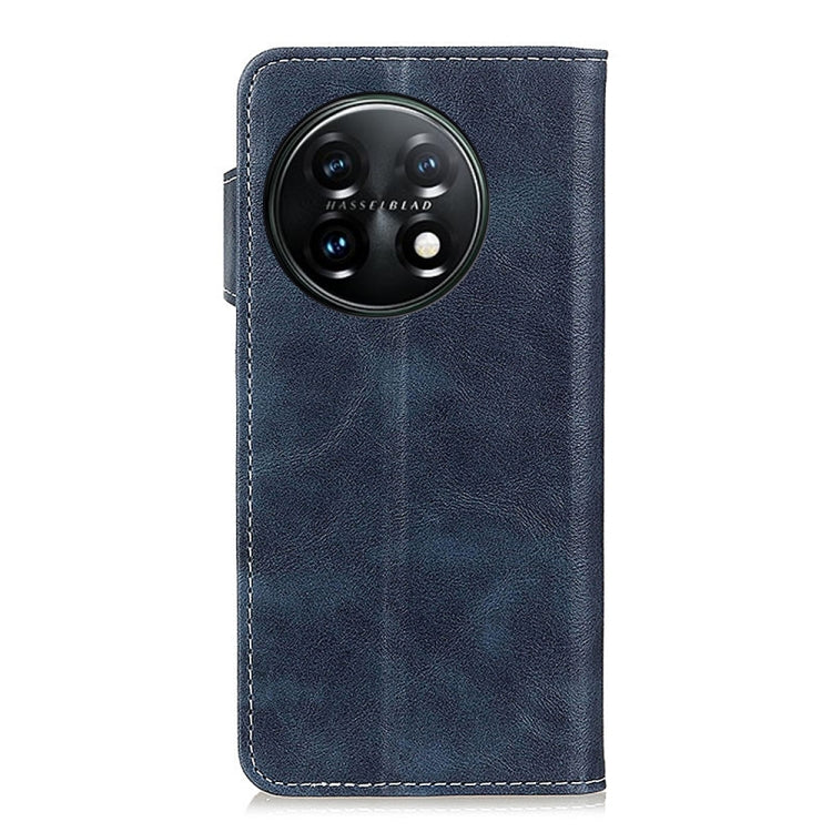 For OnePlus 11 5G S-Type Stitching Calf Texture Leather Phone Case