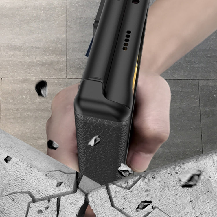 For Honor Magic VS GKK Magnetic Hinge Flip Leather Phone Case with Holder